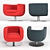 Modern Tulip Armchair: Stylish & Comfortable 3D model small image 2