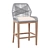 Elegant Swivel Bar Stool 3D model small image 2