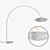 C-U C-Me Arc Lamp: Handwoven Elegance 3D model small image 3