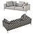 Modern Sofa by B&B Italia 3D model small image 3