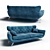 Sherwood Straight Sofa 3D model small image 1