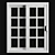 Elegance Square Window 3D model small image 1