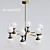 Modern Hanging Chandelier: Ball Valley Arredoluce 3D model small image 1