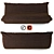 Luxurious Ligne Roset TOGO Leather Sofa 3D model small image 2