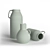Elegant H&M Stoneware Vase 3D model small image 2