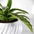 Fresh Aloe in Ceramic Pot 3D model small image 2