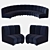 Modular Lando Sofa by Eichholtz: Versatile Elegance 3D model small image 1