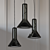 Elegant Whistle Pendant Light 3D model small image 1