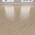 Oak Sand Parquet: Herringbone, Linear, Chevron 3D model small image 3