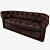 Luxury Leather Sofa 3D model small image 2