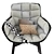 Husk b&b Chair: Modern Elegance in Comfort 3D model small image 3