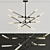 Adjustable 6-Line Circa Pendant: Modern and Versatile 3D model small image 1