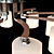 Modern Metal and Glass Chandelier 3D model small image 2