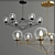 Rowan Gold Chandelier: Handcrafted Elegance 3D model small image 2