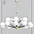 Elegant Thalia Glass Chandelier 3D model small image 1