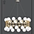 Milky Bubble Chandelier 3D model small image 1