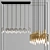Elegant Rameau Linear Chandelier 3D model small image 1