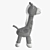 Cuddly Giraffe Plushie Doll 3D model small image 3