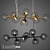 Designer Chandelier Molecule - Elegant and Modern 3D model small image 1