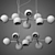 Designer Chandelier Molecule - Elegant and Modern 3D model small image 2