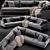 Poliform Bellport 3-Seater Sofa: Modern Comfort with Unwrapped UVs 3D model small image 1