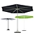 Palma: Stylish Round Garden Umbrella 3D model small image 1