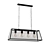 Modern Pendant Light Set with Adjustable Height 3D model small image 1