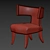 Contemporary Stylish Armchair 3D model small image 3