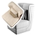 Luxury FRATO Mandarin Chair - Velvet & Leather Blend 3D model small image 3