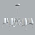 Elegant Sinuosa EX08 Chandelier 3D model small image 3