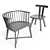 Gervasoni Gray 23 Outdoor Chair 3D model small image 2