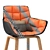 ErgoHusk: Modern Comfort Chair 3D model small image 3