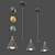 Modern Trio Pendant Light 3D model small image 1