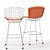 Elegant Wireframe Barstool 3D model small image 2