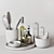 Elegant Kitchen Décor Set 3D model small image 3