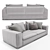 Sormani Vanity Sofa: Stylish and Versatile 3D model small image 2