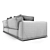Sormani Vanity Sofa: Stylish and Versatile 3D model small image 3