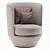 All Around Contemporary Armchair 3D model small image 1