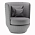 All Around Contemporary Armchair 3D model small image 3