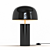 Sleek Black Table Lamp 3D model small image 1