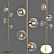 Orb Floor Lamp: Modern Elegance in Glossy Gold 3D model small image 1