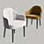 Modern Ash Armchair: Corbetti 3D model small image 1