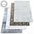 Contemporary Style Rugs Set 3D model small image 1