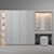 Sleek Wardrobe: 360x230cm | 3Dmax, OBJ, FBX | Texture Included 3D model small image 3