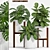Botanical Bliss: Decorative Plant Set 3D model small image 1