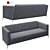 Stylish Triple Sofa: VISPO 3D model small image 1
