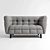 Signal CASTELLO 2 LIRA 09 Leather Sofa 3D model small image 2