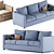 Comfy 3-Seat Ikea Vimle Sofa 3D model small image 2