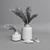 Elegant Smooth Vases 3D model small image 3