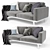 Elegant BoConcept Carlton Sofa 3D model small image 2